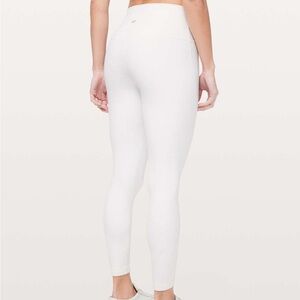 Lululemon White Align Leggings 25”